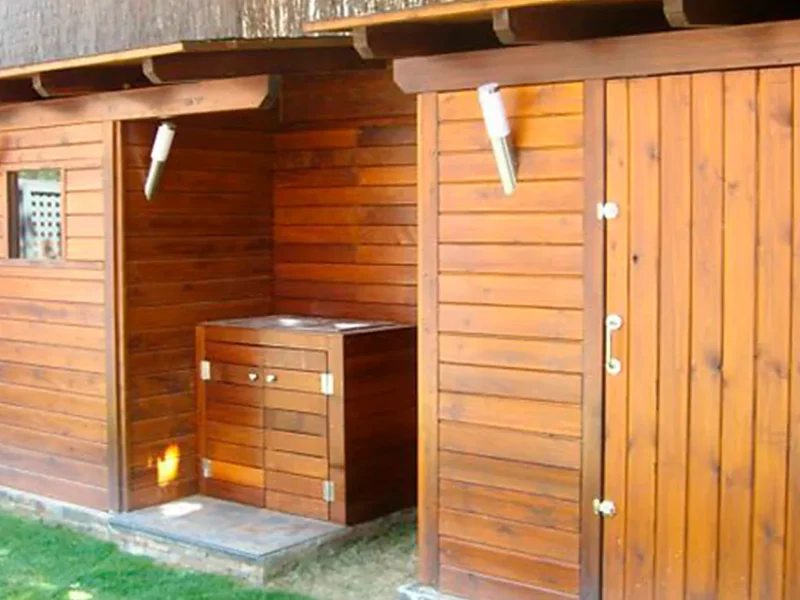 Caseta de madera jardín Semasa