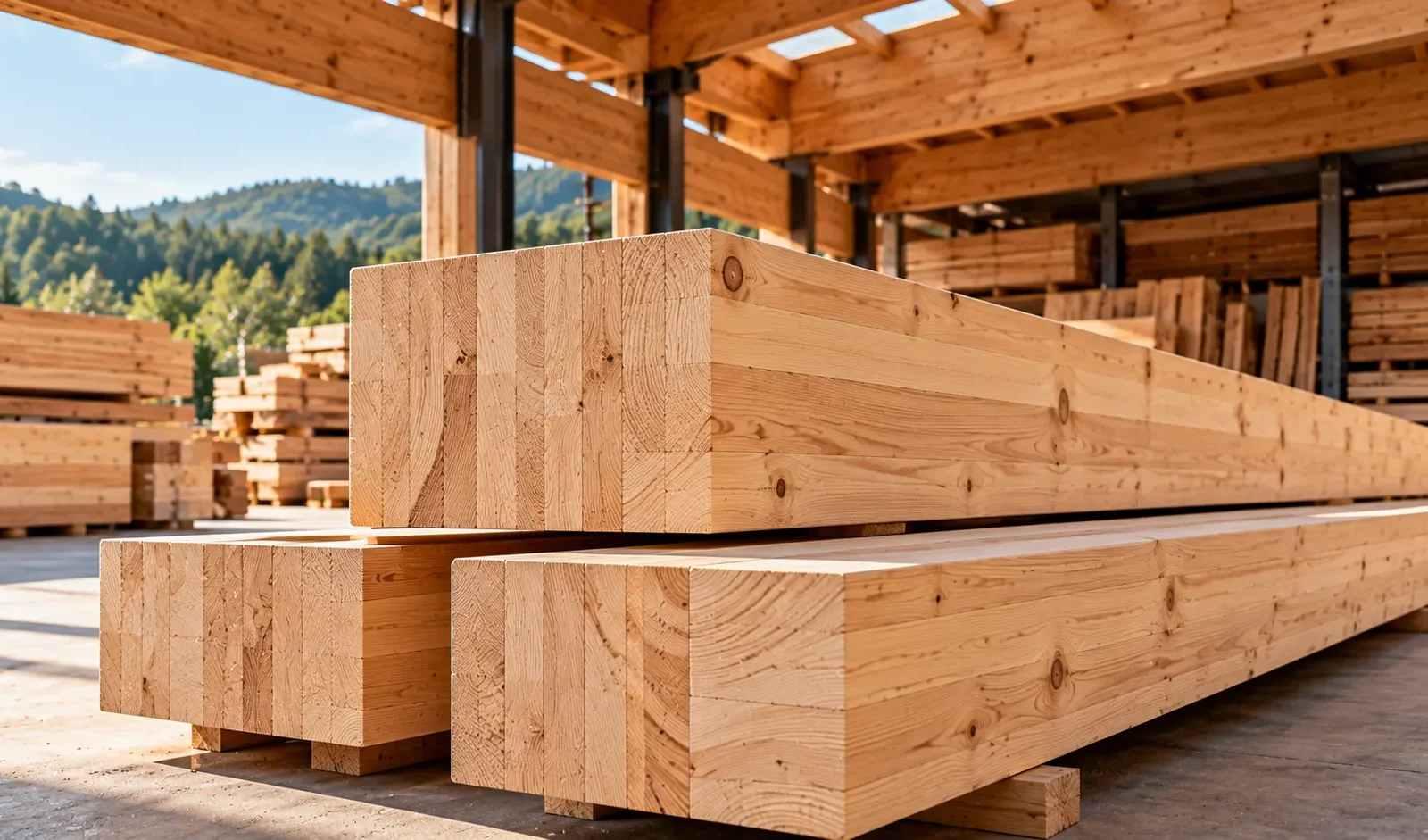 Vigas de madera laminadas Semasa